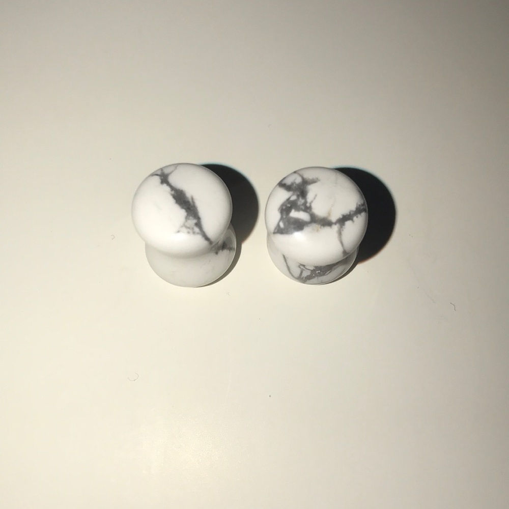 White Marble Plugs